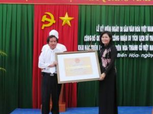 Bien Hoa citadel recognized as historic site