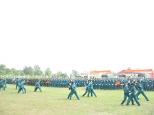 The Launching Ceremony of Early 2011 Military Drill