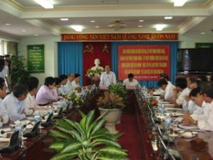 The Central Inspection Delegation Has a Working Session with Dong Nai on the Results of the Four-Year Implementation of “Study and Follow the Ethical Example of Ho Chi Minh President” campaign