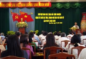 Experience exchange about the Party’s work in the South Vietnam