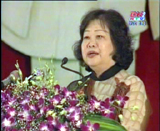 Vice State President Truong My Hoa attends the third patriotic emulation congress of Dong Nai province.