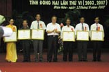 Summation of the sixth movement of Dongnai peasants’ emulation in good production and business (2003-2007): 118 good peasants are honoured