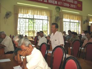 Dinh Quan District Holds over 100 meetings with the Constituency