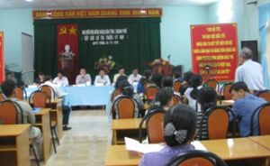 Meeting with Voters in Quyet Thang Ward