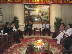 Provincial leaders received Vedan Group
