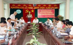 Working with the Department of Science and Technology, Secretary of the Provincial Committee Tran Dinh Thanh agrees to continue to promote the development of science and technology in key fields...