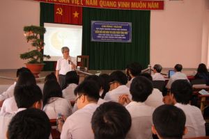 Training for awareness about climate changes at High Schools.