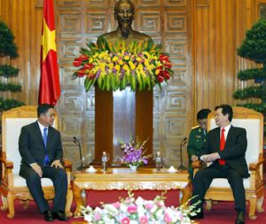 Prime minister Nguyen Tan Dung met with Thailand Minister of National defense