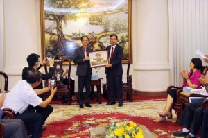 省级领导接待驻胡志明的台北经济和文化办公室工作团