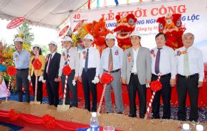 Hung Loc Industrial Cluster Construction starts.