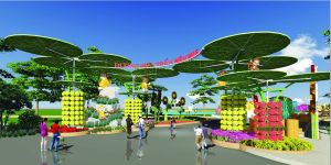 Tran Bien spring flower road 2016