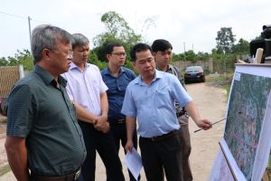 Chairman of Provincial People's Committee conducts a field trip to build Bach Dang Bridge 2