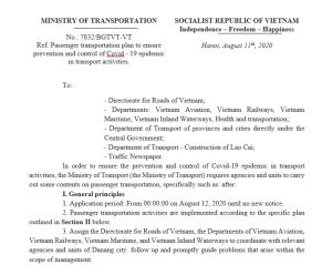 Issue a new plan to carry out passenger transportation