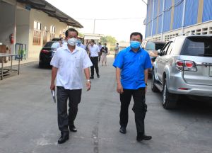 Provincial leaders inspect the Prevention of Covid-19 epidemic at Enterprises