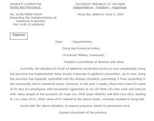 Cases of going back and forth in the same day between Ho Chi Minh City and Dong Nai strictly follow the regulations