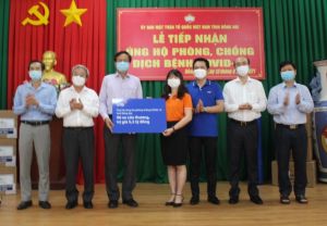 Dong Nai additionally receives more than VND18 billion of equipments supporting from businesses for the epidemic prevention and control