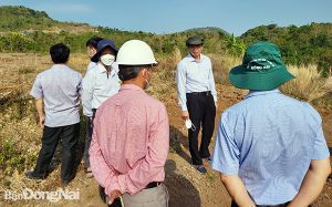 Surveying the mineral mining area for the Phan Thiet - Dau Giay Expressway Project
