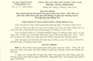 Học sinh các cấp tựu trường sớm nhất là ngày 29-8