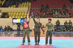 Giành chiến thắng áp đảo ngay sau khai mạc giải vô địch Võ chiến đấu tay không toàn quân năm 2022