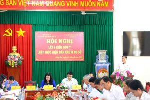 Đóng góp nhiều ý kiến cho dự án Luật Thực hiện dân chủ ở cơ sở