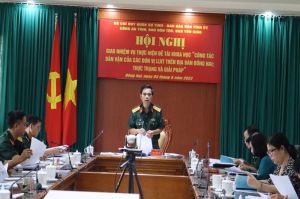 Giao nhiệm vụ viết đề tài khoa học: Công tác dân vận của các đơn vị LLVT trên địa bàn Đồng Nai