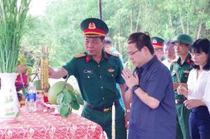 Đồng chí Quản Minh Cường dự lễ động thổ tìm kiếm, quy tập hài cốt liệt sĩ đợt 4 tại H.Long Thành