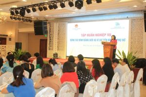 150 cán bộ làm công tác bình đẳng giới được tập huấn nghiệp vụ