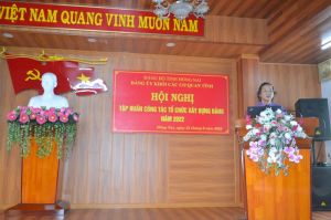 Tập huấn công tác tổ chức xây dựng Đảng năm 2022