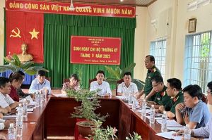 Gắn vai trò gương mẫu của đảng viên và sự lãnh đạo của chi bộ trong quá trình xây dựng ấp nông thôn mới