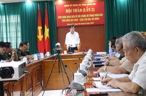 Đồng chí Nguyễn Hồng Lĩnh chủ trì Hội thảo biên soạn, tái bản sách "Lịch sử LLVTND tỉnh Đồng Nai giai đoạn 1945-2020"