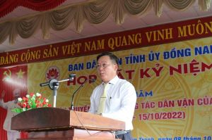 Họp mặt kỷ niệm 92 năm ngày truyền thống công tác Dân vận