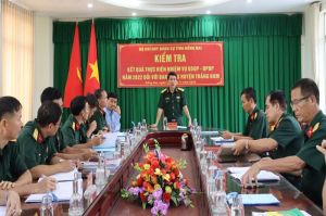 Khắc phục ngay những hạn chế, tham mưu tốt công tác quốc phòng địa phương