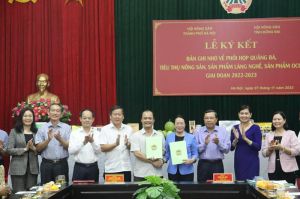Hội Nông dân tỉnh ký kết hợp tác với các tỉnh, thành phía Bắc