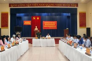 Kiểm tra việc thực hiện nghị quyết của Đảng tại Đảng ủy Khối doanh nghiệp tỉnh