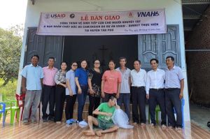 Hỗ trợ công trình nhà vệ sinh cho người khuyết tật