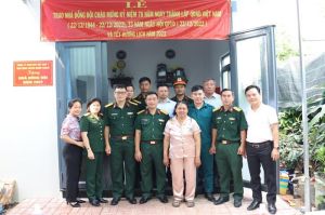 Trao tặng 3 căn nhà đồng đội cho quân nhân có hoàn cảnh khó khăn tại huyện Nhơn Trạch