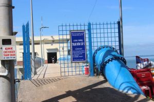 Exploiting about 424,000 m3/day of raw water