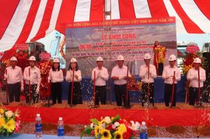 Huyện Nhơn Trạch khởi công dự án tiêu thoát nước và cải tạo đường