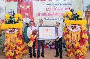 H. Nhơn Trạch đón nhận Bằng xếp hạng Di tích cấp tỉnh Di tích khảo cổ Gò Me