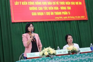 Lấy ý kiến cộng đồng Khu dân cư về thực hiện các Dự án đường cao tốc Biên Hòa - Vũng Tàu