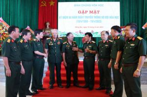 Họp mặt kỷ niệm 65 năm Ngày truyền thống Binh chủng Hóa học