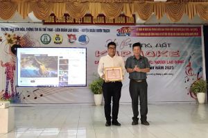 Trao 24 giải Hội thi Tiếng hát Karaoke H.Nhơn Trạch 2023