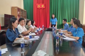 Công đoàn H.Long Thành chuẩn bị đại hội điểm nhiệm kỳ 2023-2028