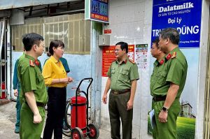 Tổ liên gia đảm bảo phòng cháy trong hẻm nhỏ