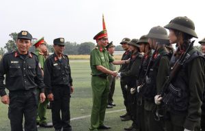 Bế giảng huấn luyện đầu khóa cho học viên các trường Công an nhân dân