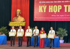 Khen thưởng 14 cá nhân, 5 tập thể đạt thành tích xuất sắc trong hoạt động của HĐND tỉnh