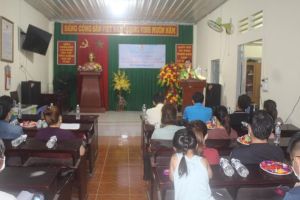 Hơn 100 công nhân phòng trọ tham gia buổi tuyên truyền phòng chống ma túy