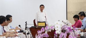 Bí thư Tỉnh ủy Nguyễn Hồng Lĩnh làm việc với Tổng công ty Sonadezi