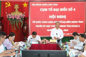 Cụm tổ đại biểu HĐND tỉnh số 4 thảo luận trước kỳ họp thứ 12
