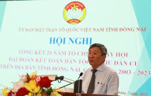 Đồng Nai tổ chức tổng kết 20 năm Ngày hội Đại đoàn kết toàn dân tộc